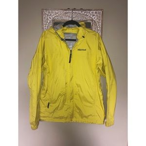 Marmot Men’s Yellow Full Zip Rain Jacket